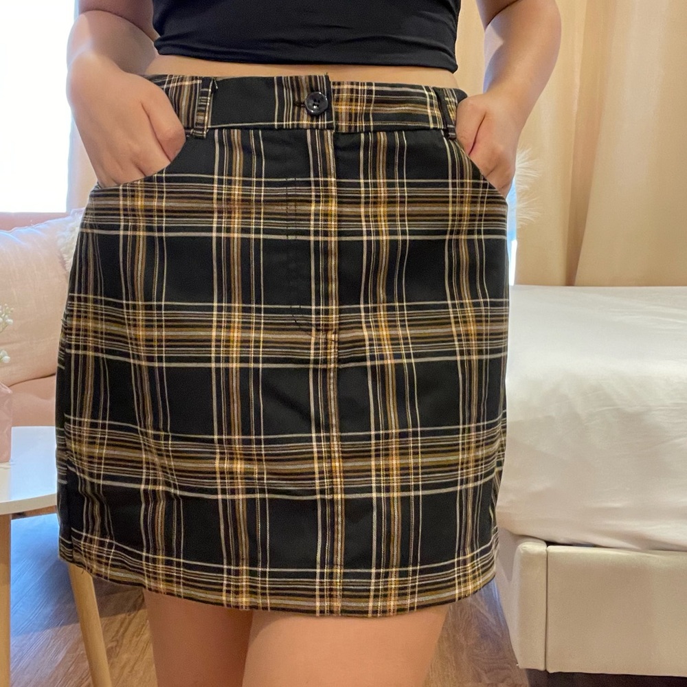 Plaid Mini Skirt